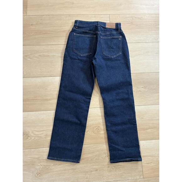 Madewell Women's High Rise Straight Leg Denim Pants Dark Blue 26P - Picture 5 of 9